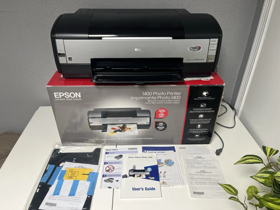 EPSON Stylus PHOTO 1400 Color Inkjet USB Printer. READ - Image 1 of 4