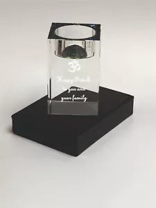 Diwali Tea Light Holder - Personalised Gift For Diwali - Tea Light Holder Keepsa - Picture 1 of 5