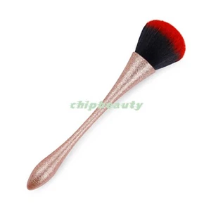 Nail Art Makeup Dust Brush Remover Manicure Acrylic -Pink Rose Glitter Brush - Picture 1 of 3