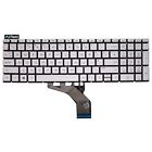 Compatible For Hp Pavilion 15-Cs1500no Laptop Uk Layout Backlit Keyboard Silver