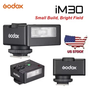 Godox iM30 iFlash Pocket Camera Flash 6500K Speedlite for Canon Fuji Nikon Sony - Picture 1 of 10