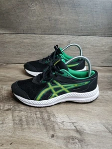ASICS Kid's CONTEND 8 GS Running Shoes 1014A259 Kids Size 6 Black/Lime Zest - Picture 1 of 10