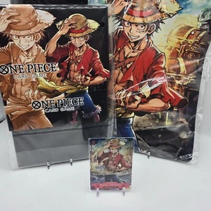 Bandai One Piece Championship Set 2022 Monkey D. Luffy con tarjeta promocional P-001 - Imagen 1 de 15