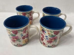 4 Potpourri Presse viktorianische Rosen 1988 Vintage Tassen 3,5""T 3""D - Bild 1 von 11