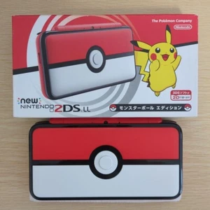 Nintendo 2DS LL XL Pokemon Monster Ball Edition Blanco Rojo Pikachu Consola Caja - Imagen 1 de 6