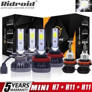 For Ford Fusion 2006-2016 6000K LED Headlights High/Low Beam Fog Light Bulbs Kit - Picture 1 of 12