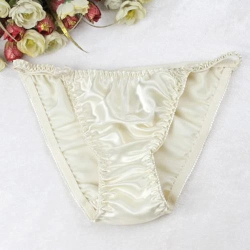 Womens Sexy Low-Rise Briefs Lingerie Bikinis Sweet Silk Thongs Panties Underwear - Image 1 of 1