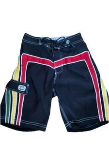 Maui Built Red Yellow Green Board Shorts Swim Trunks Boys Size 24 - Picture 1 of 19