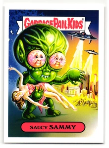 Saucy Sammy 2018 Garbage Pail Kids Invasion of the Saucer Men Parody Sticker - Picture 1 of 2