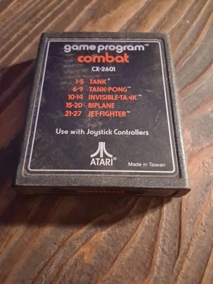 Atari - Combate - Cartucho Programa Juego CX-2601 Tanque Pong Biplano etc. Foto 1 de 4