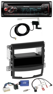 Pioneer DAB CD Lenkrad USB Bluetooth Autoradio für SsangYong Korando CK 10-13 Te - Bild 1 von 4