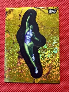 2025 Topps Marvel Comic Book Heroes SHE-HULK The 2000s Gold Mini Diamond 60 /199 - Bild 1 von 3