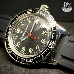 Vostok Amphibia 120706 Red Star - Brand New - Sent from Barcelona - Imagen 1 de 8