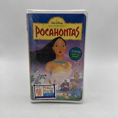 Walt Disney Pocahontas VHS 1996 Masterpiece Collection New Sealed Clamshell - Image 1 of 4