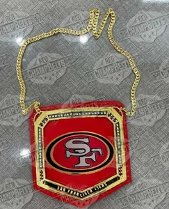 San Franisco NFL Necklace Championship Belt Adult Size 2mm Brass - Picture 1 of 1