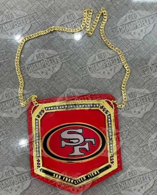 San Franisco NFL Necklace Championship Belt Adult Size 2mm Brass - Image 1 of 1