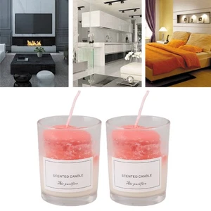 2 Set Soy Aromatherapy Candles Scented Wax Birthday Gift For Relaxatio 6423 - Picture 1 of 12