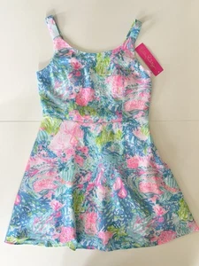 Lilly Pulitzer Girls Daffodil Dress Fished My Wish Tropical Dress Size 16 NWOT - Picture 1 of 10