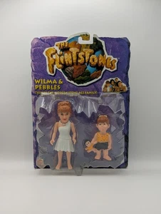 1993 Mattel The Flintstones Figures Deluxe Set - Wilma & Pebbles - Picture 1 of 3