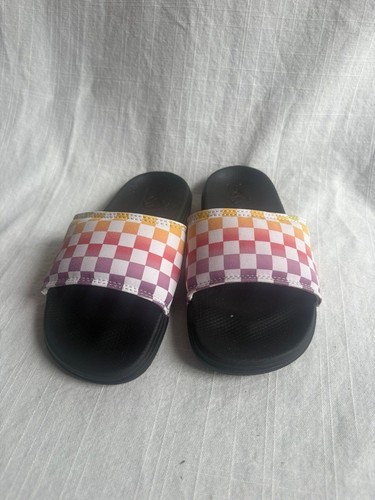 Vans sandali slip in bambino taglia 1 infradito a scacchi