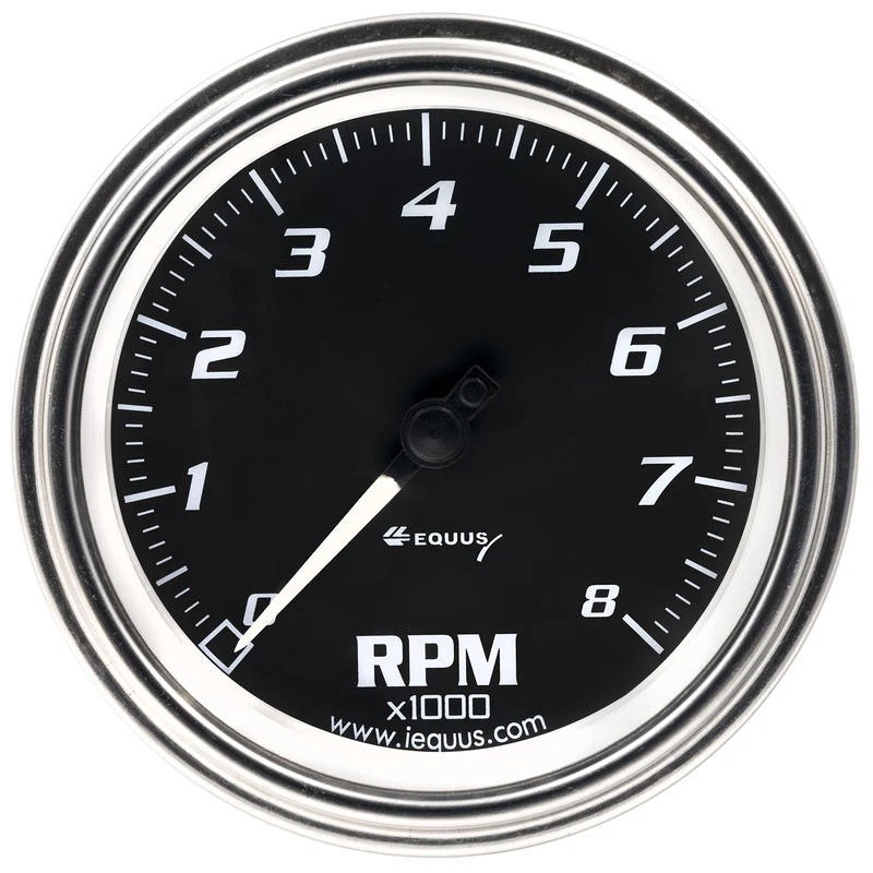 Tacómetro Equus 7068; Serie 7000 0-8000 RPM 3-3/8 pulgadas, Negro Foto 1 de 1