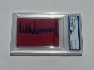 Corte autografiado firmado por el presidente Donald Trump PSA/DNA - Imagen 1 de 3