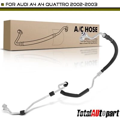 AC A/C Hose Liquid Line for Audi A4 A4 Quattro 2002-2003 Condenser to Evaporator - Image 1 of 4