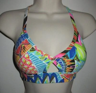 Sujetador deportivo convertible Trina Turk Recreation talla XS nuevo colorido Foto 1 de 4