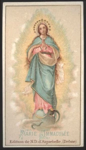 santino-holy card AIGUEBELLE-MARIA IMMACOLATA - Imagen 1 de 1