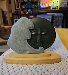 AFRIKANISCHE KUNST SHONA Geschenk Seda Geist STEIN SKULPTUR MONDGESICHT - Bild 1 von 7