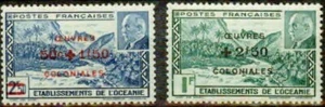 OCEANIA (FRENCH POLYNESIA) -1944– COLONIAL WORKS -VF** - Picture 1 of 1
