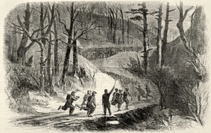 Bürgerkrieg Zouaves 34. Ohio Freiwillige Angriff Konföderierte West Virginia - Bild 1 von 1