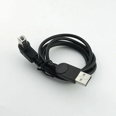 USB 2.0 Printer Cable Type A Male to B Male Right Angled Scanner Cord Black 3ft - Image 1 of 4