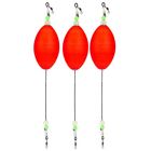 3 Pack Fishing Bobbers Popping Cork Swimmer for Redfish Spotted Fo1855