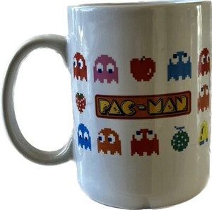 ATARI Retro PAC-MAN Coffee Mug 14oz Atari 80’s Pac-man Ghosts Fruit Novelty Mug