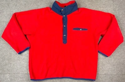 The North Face Men's Vtg & Rare 1/2 Button Made In USA Fleece Jacket Size XL - Image 1 of 4