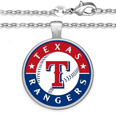 Texas Rangers Mens Womens 925 Sterling Chain Necklace Baseball Gift A1 Cover