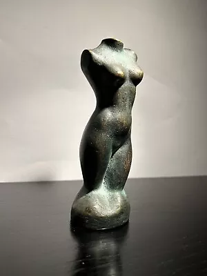 Alte Bronze Skulptur Bronzeplastik Fraulicher Akt Torso 17cm  • 16.50€