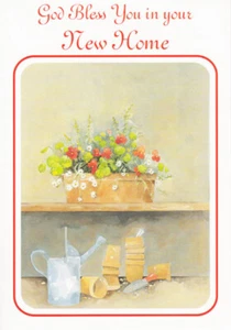 Cobertizo de macetas y flores NUEVA TARJETA DE HOGAR con texto bíblico Proverbios 24:3 - EB8965 - Imagen 1 de 1