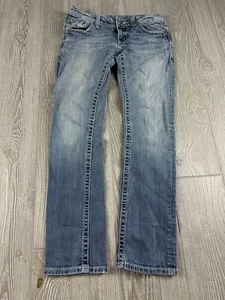 Pantalones de mezclilla rectos Miss Me talla 27 para mujer - Imagen 1 de 11