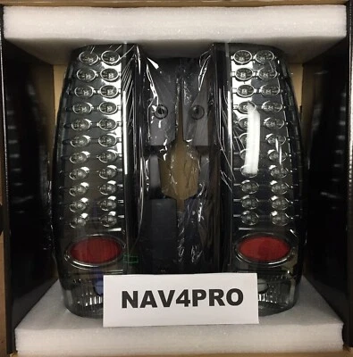 NEW 2007-2014 FOR Chevrolet Suburban Tahoe GMC Yukon LED Tail Light Pair #NB12 - Image 1 of 4