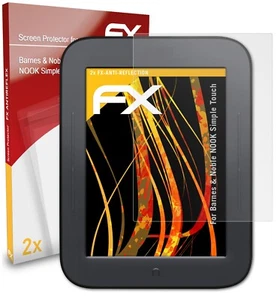 2x Screen Protection Film for Barnes & Noble NOOK Simple Touch matt&shockproof - Picture 1 of 9