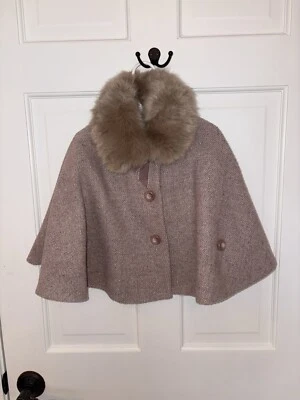 Monsoon Pink Cape Coat 18-24 Months - Image 1 of 4