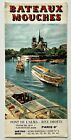 1972 Bateaux Mouches Paris France Vintage Travel Brochure Rive Droite Boat Map