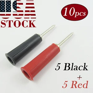 10pcs Banana Female Jack to 2mm Pin Tip Plug Copper Adapter for Multimeter Probe - Picture 1 of 5