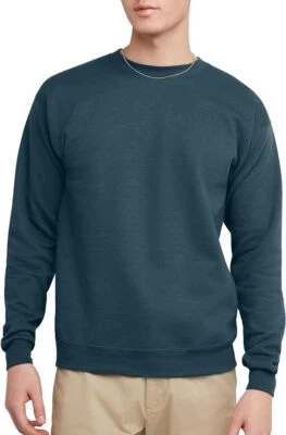 Hanes Sweatshirt Men's EcoSmart Fleece Crewneck Midweight Pullover Classic S-5XL - Image 1 of 4