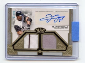 2024 Topps Tier One Frank Thomas Double Relic Auto /49 Chicago White Sox HoF - Picture 1 of 2