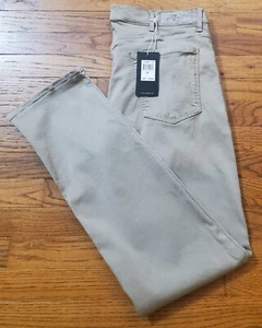 7 For All Mankind Men's Jeans Luxe Sport Slimmy Slim Fit Light Khaki 38x33 $189 - Picture 1 of 12