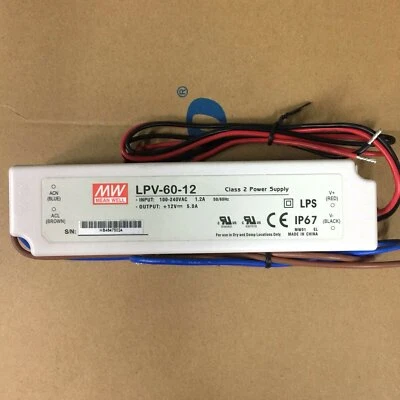 One New Power Supply For MEAN WELL LPV-60-12 12V 5A Free Shipping - Image 1 of 4