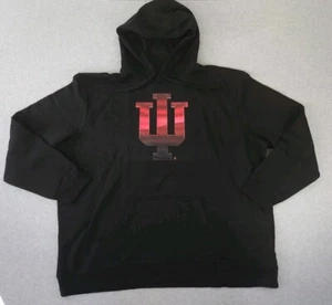 Indiana Hoosiers Men's 4XL Black Pullover Sweatshirt Hoodie Football University - Picture 1 of 12